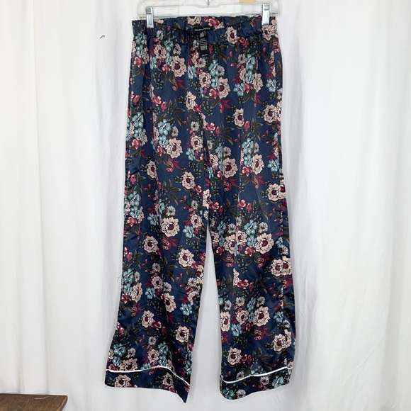 Nanette Lepore Womens Satin Floral PJ Set Size Large Excellent Condition - Picture 5 of 8
